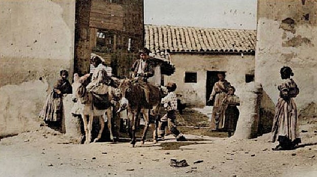 Barrio de Las Cambroneras, en 1902