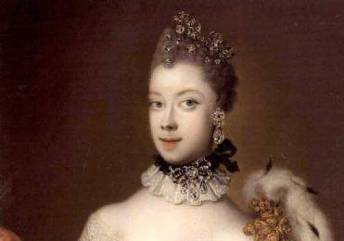 Retrato de Carlota de Mecklemburgo-Strelitz.