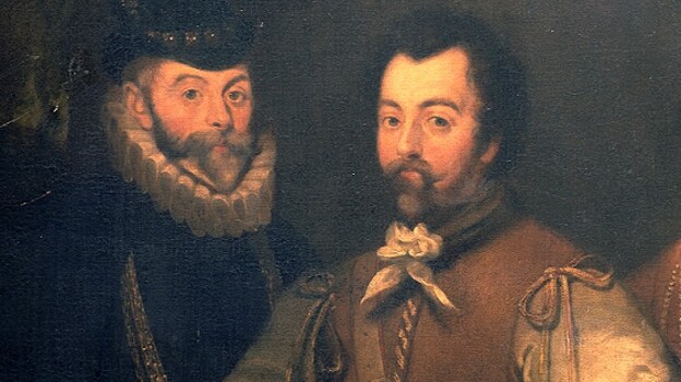 Retrato de Francis Drake y John Hawkins, realizado en el siglo XVII por un autor desconocido