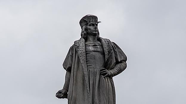 Estatua de Cristóbal Colón en Nueva York.