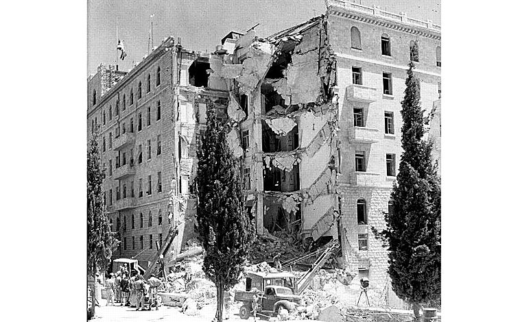 Imagen - El 22 de julio de 1946, el Irgún, escisión de la Haganá de la que Ben Gurion se desligó desde un inicio, atacó el Hotel Rey David de Jerusalén, repleto de oficiales del Ejército británico