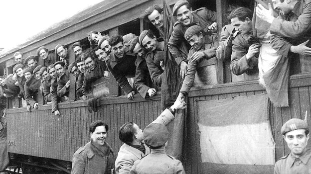 Repatriados de la División Azul en 1943