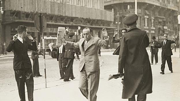 Suceso violento en las calles de Madrid.