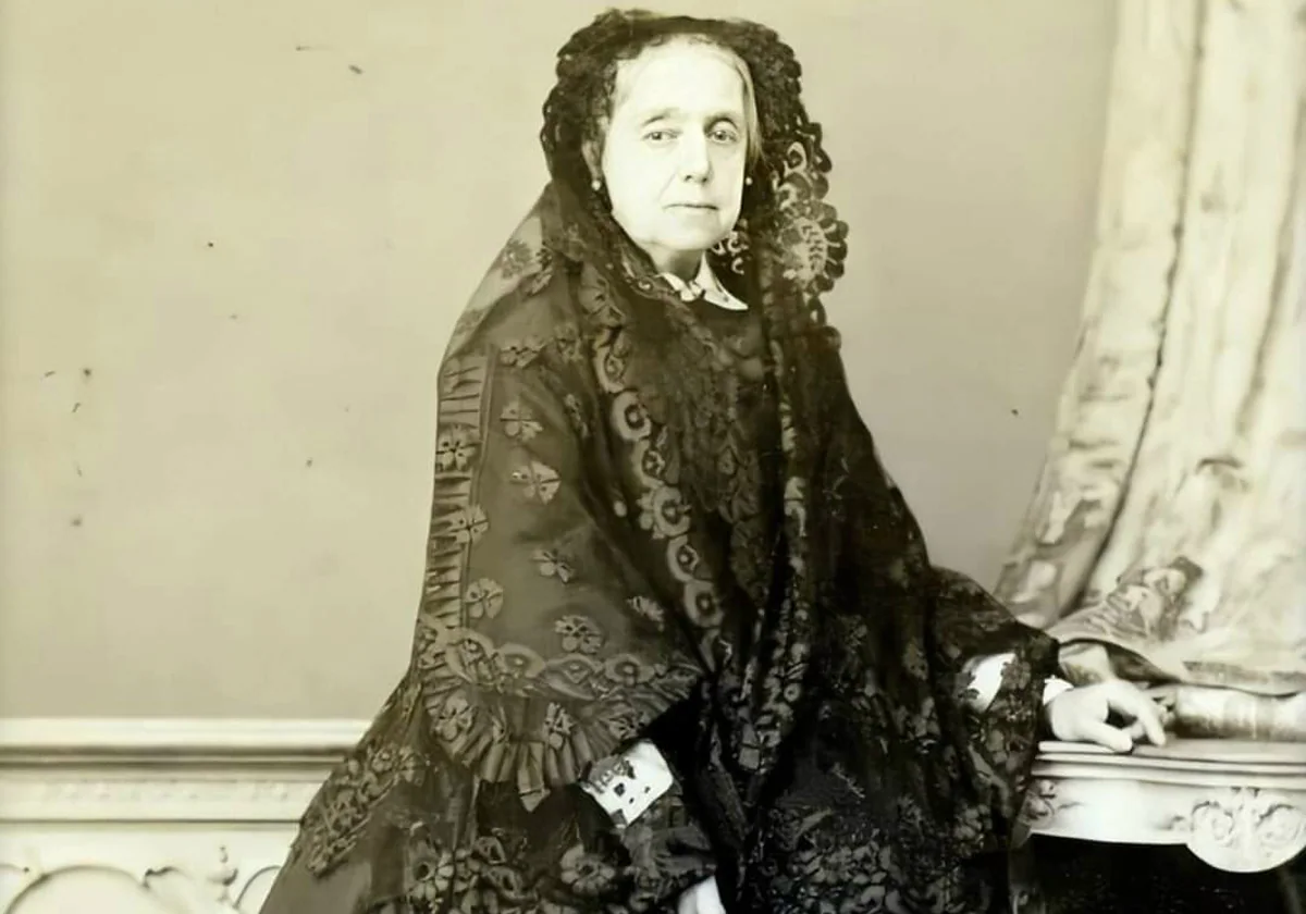 María Teresa de Berganza, en una imagen tomada a finales de la década de 1860