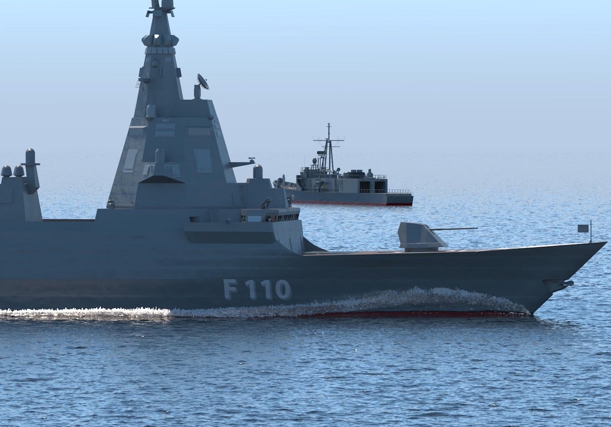 Así serán las nuevas fragatas de la clase F-110 que Navantia construirá para la Armada Española