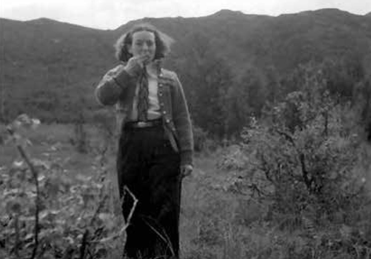 Gerda Grepp, en la localidad de Alfarnate, en Málaga, el 5 de febrero de 1937