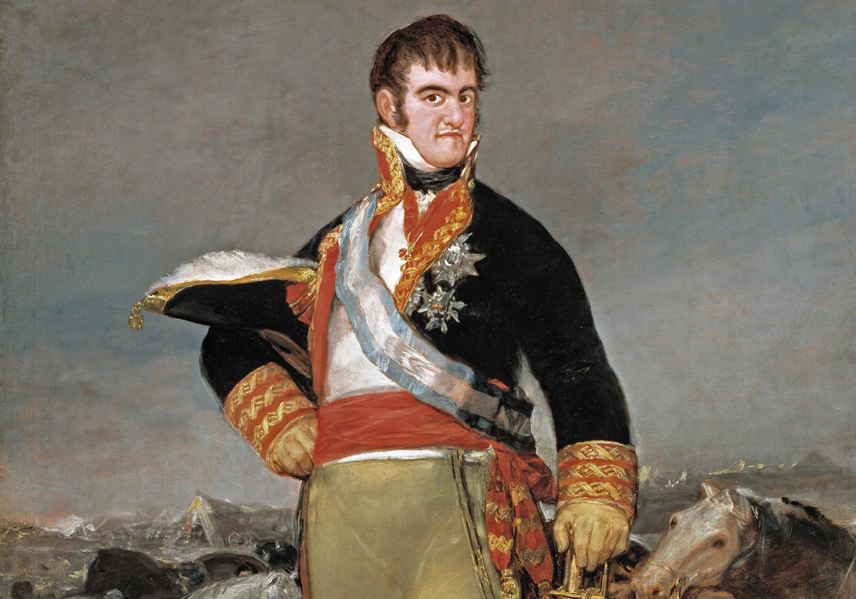 Goya realizó muchos retratos de Fernando VII, como este óleo sobre lienzo por encargo de 1815