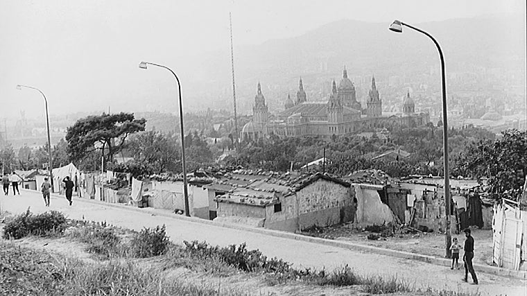 Barracas de Montjuic, en 1967