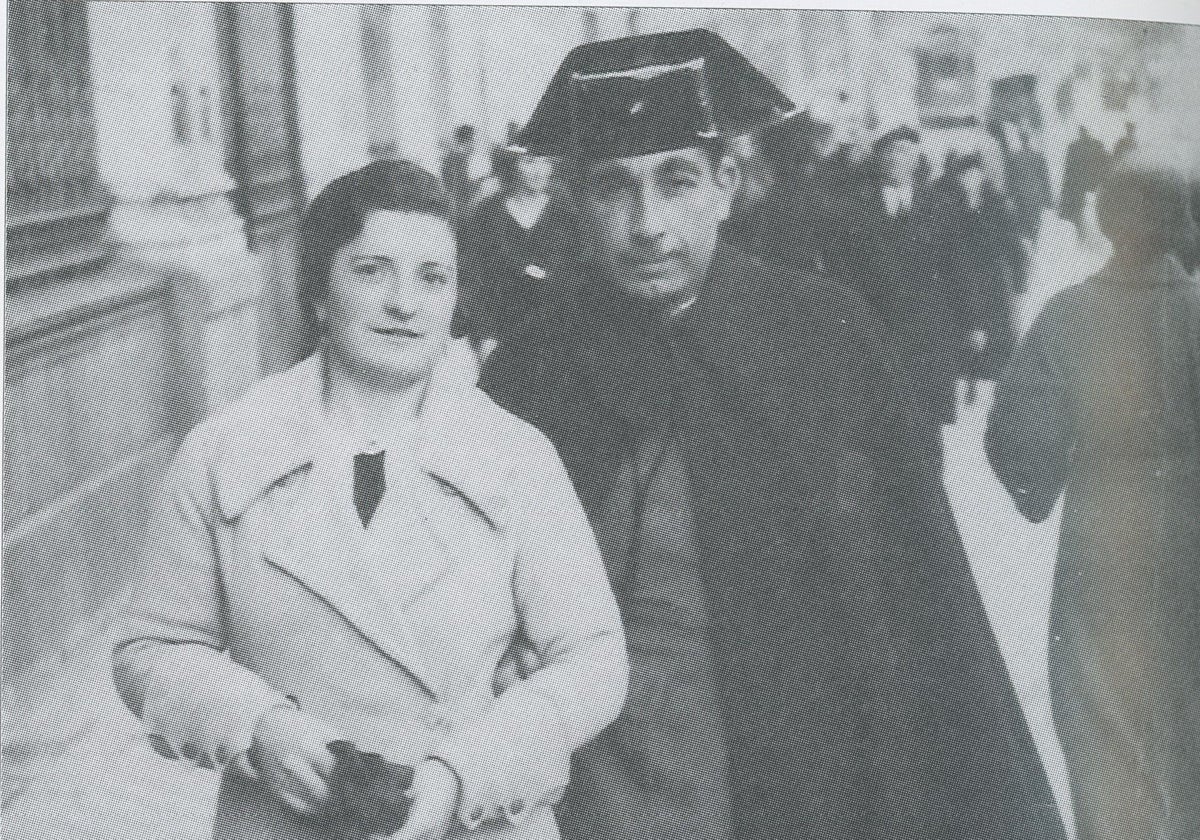 Demetrio Núñez Núñez, con su esposa, en 1935