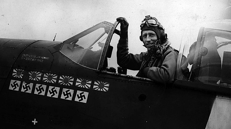 Jim Howard, uno de los pilotos de caza más destacados de la IIGM