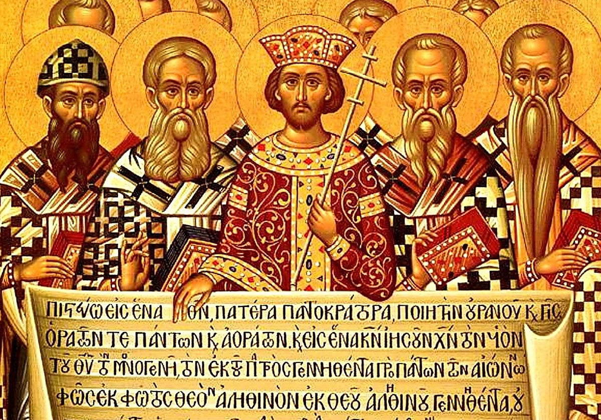 Icono conmemorativo del Primer concilio de Nicea