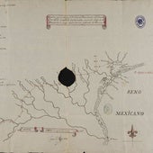 Mapa elaborado en 1689 que muestra el Golfo de México