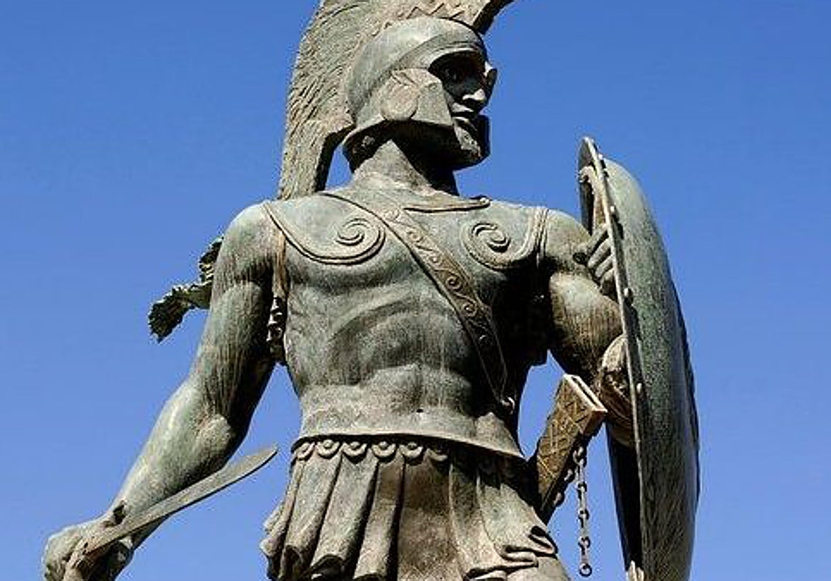 Estatua del rey Leónidas en Esparta