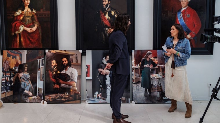 Montaje de la exposición que acogió durante cuatro jornadas la Fundación Carlos de Amberes de Madrid