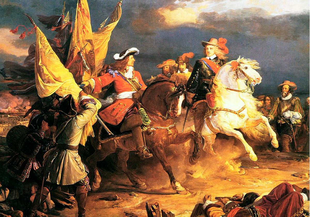 Cuadro de Jean Alaux, con Felipe V en la batalla de Villaviciosa de 1710