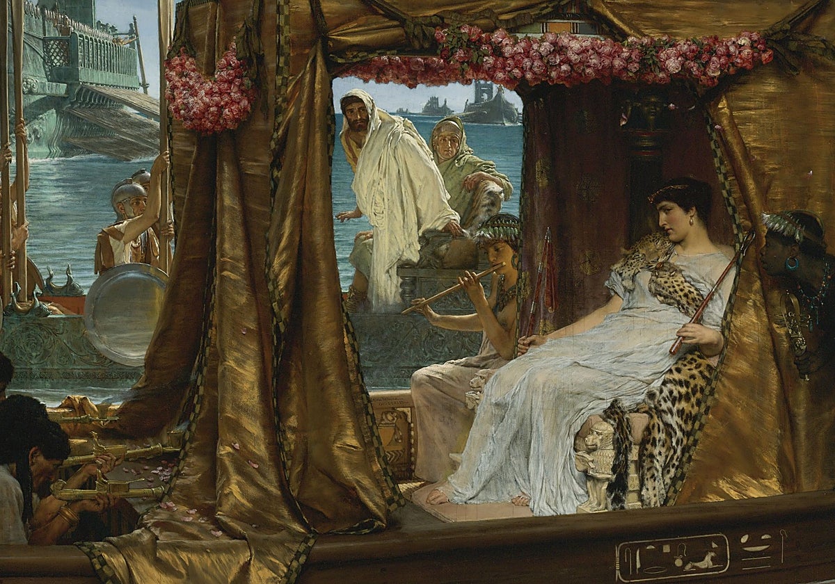 Encuentro entre Marco Antonio y Cleopatra
