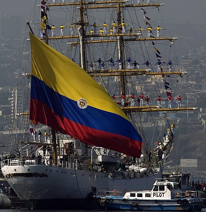 Kolombiya'nın eğitim gemisi Gloria