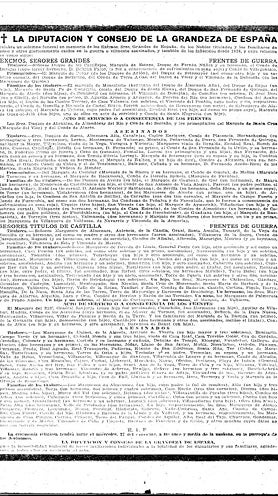 Imagen secundaria 2 - Dos imágenes de milicianos en el Palacio de Medinaceli, en Madrid, junto a la esquela publicada en este diario  
