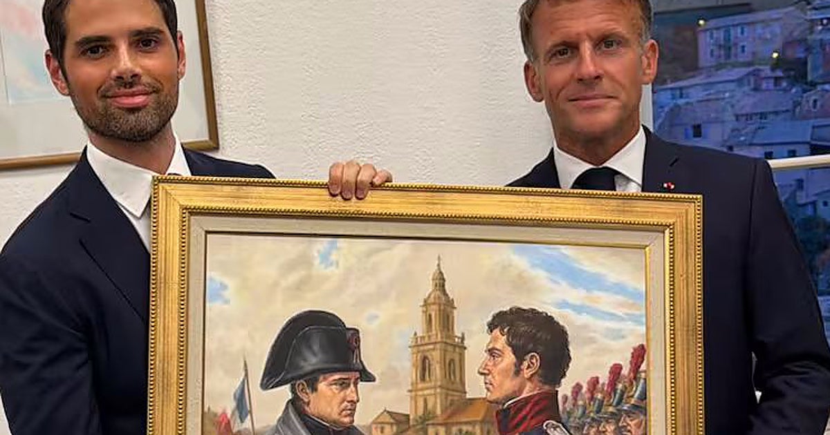La mentira histórica del cuadro que Milei regaló a Macron: «¿San Martín con Napoleón? Es una invención»