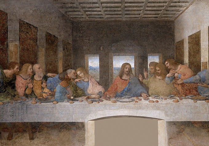 'La última cena', de Leonardo da Vinci