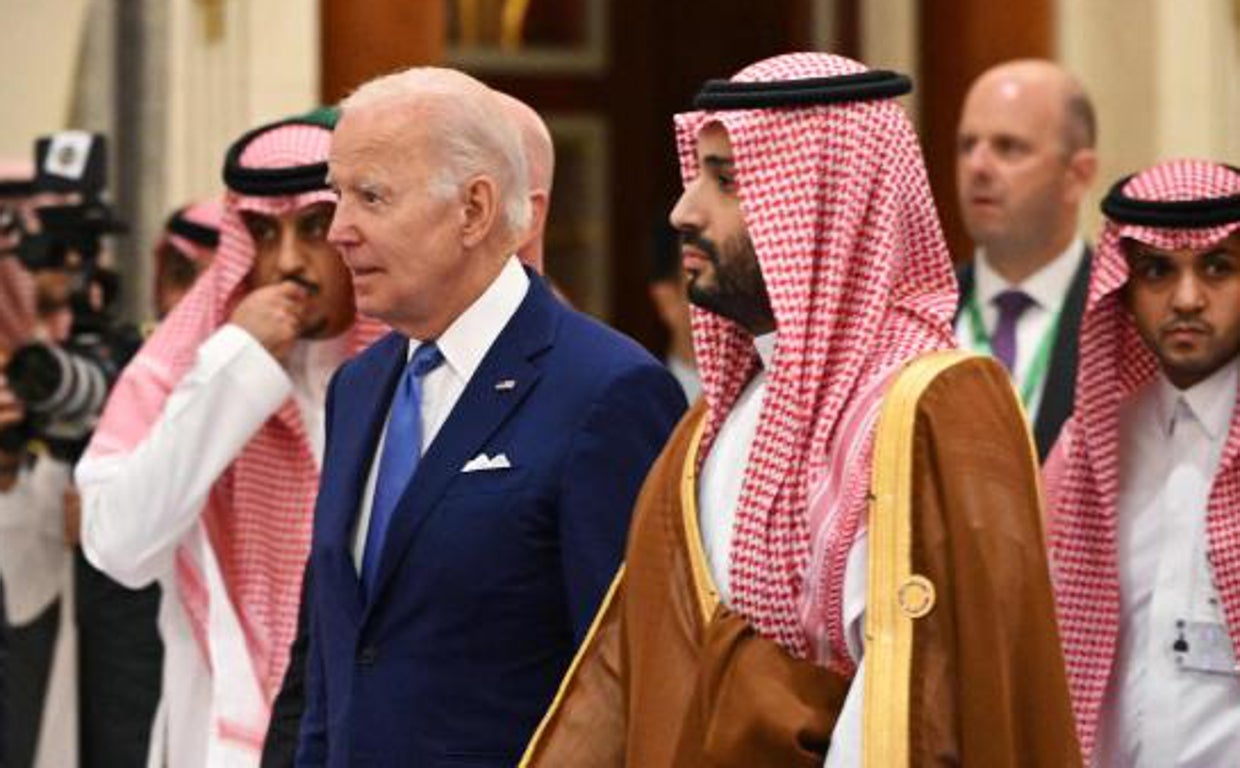 Joe Biden y el príncipe heredero de Arabia Saudí, Mohamed Bin Salman