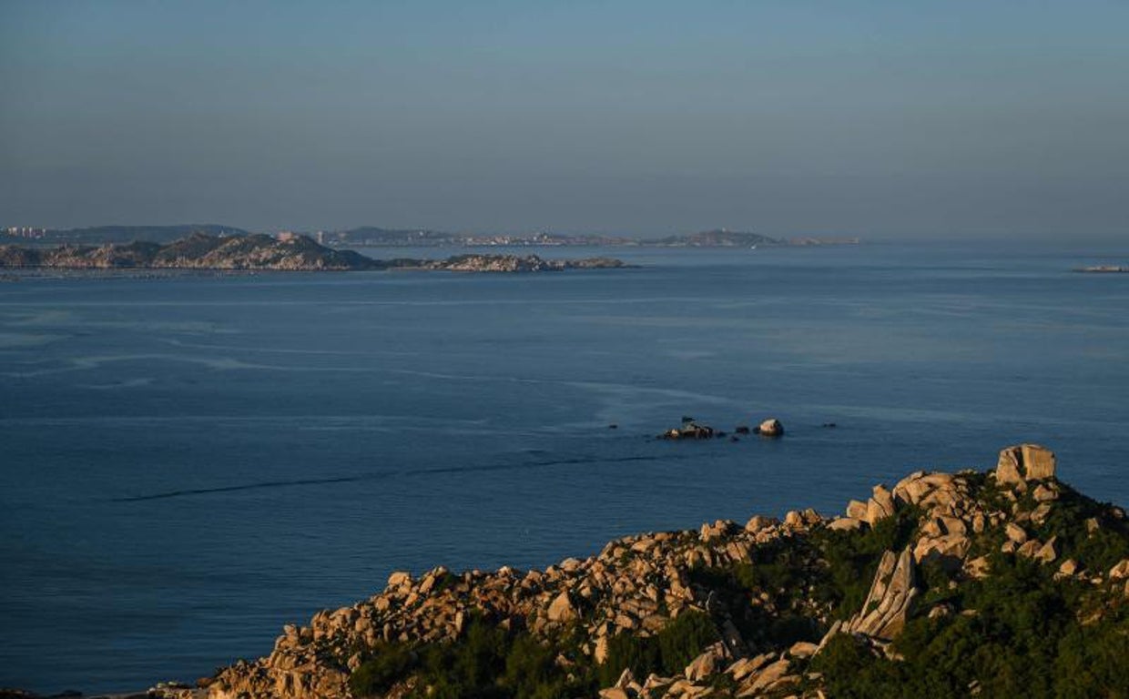Vista al mar desde la isla de Pingtan, uno de los puntos de China continental más cercanos a Taiwán