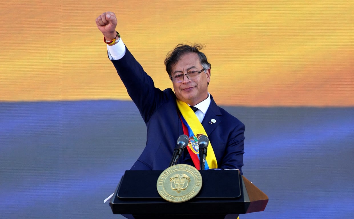 Gustavo Petro, tras la jura del cargo