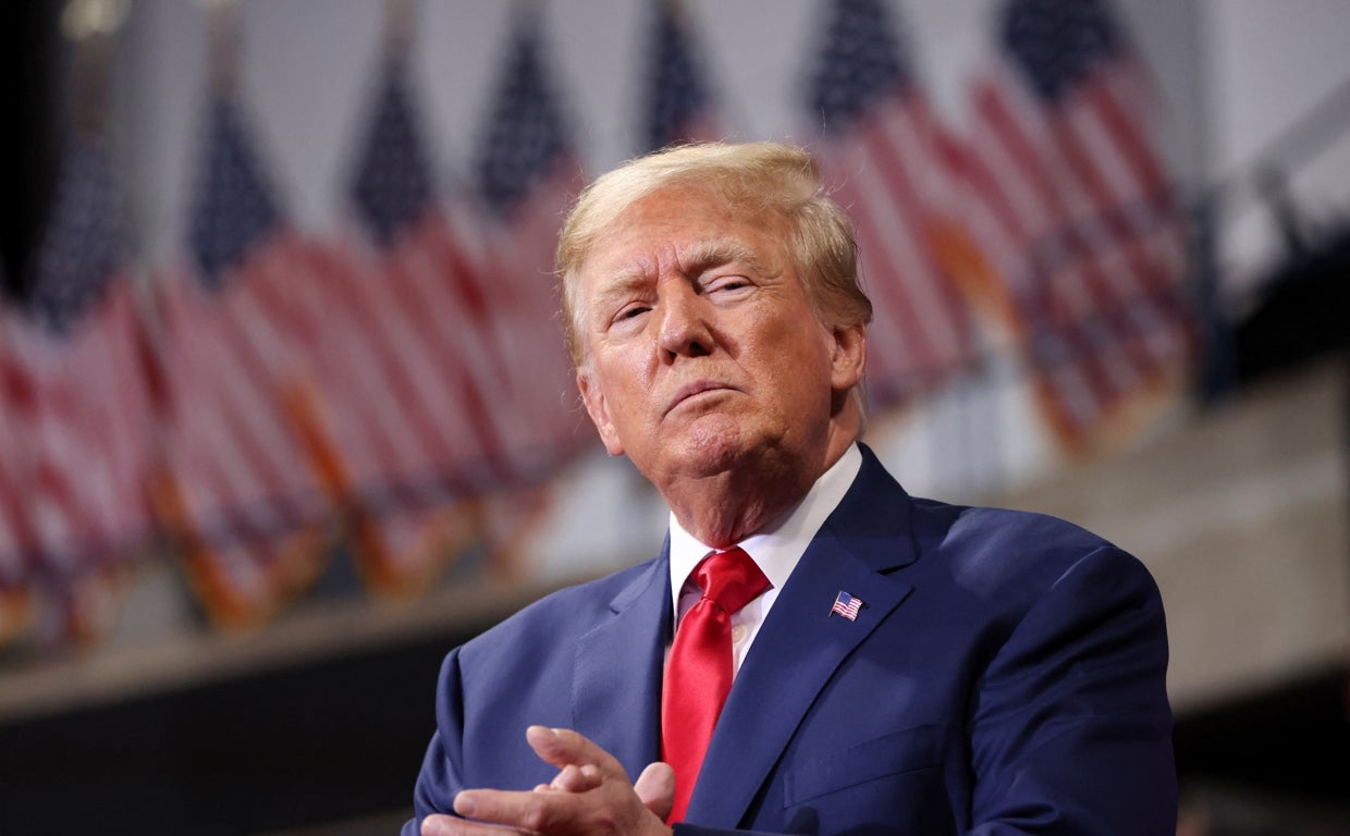 Donald Trump, en su primer discurso tras el registro de su domicilio