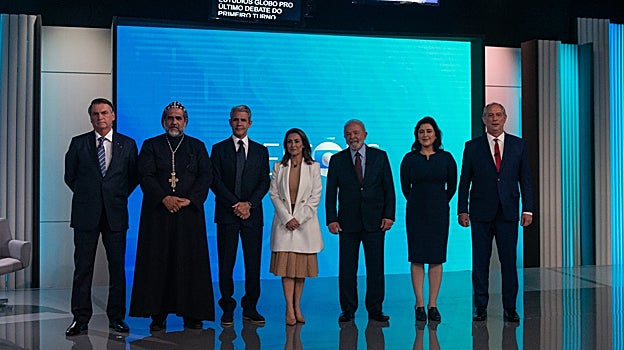 Los siete candidatos que participaron en el debate