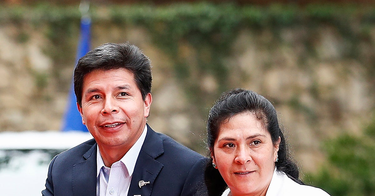 El presidente Pedro Castillo con su esposa, Lilia Paredes