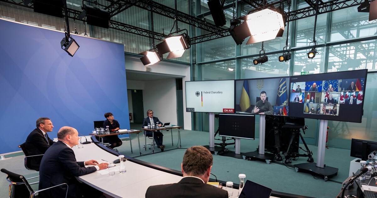 Reunión por videoconferencia de los líderes del G-7 con Zelenski