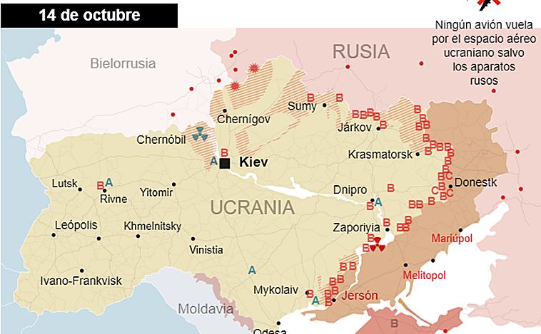 Mapa de la guerra en Ucrania: Rusia logra sus primeros avances en tres meses