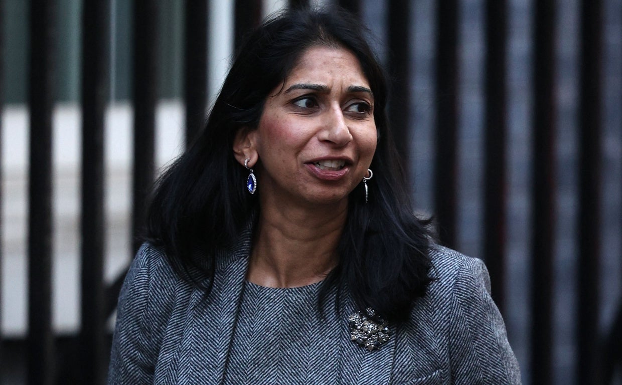 La ya exministra de Interior británica Suella Braverman