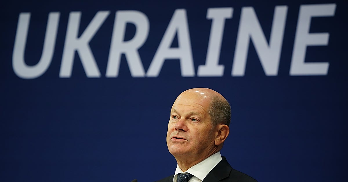 El canciller de Alemania, Olaf Scholz, durante el encuentro celebrado en Berlín