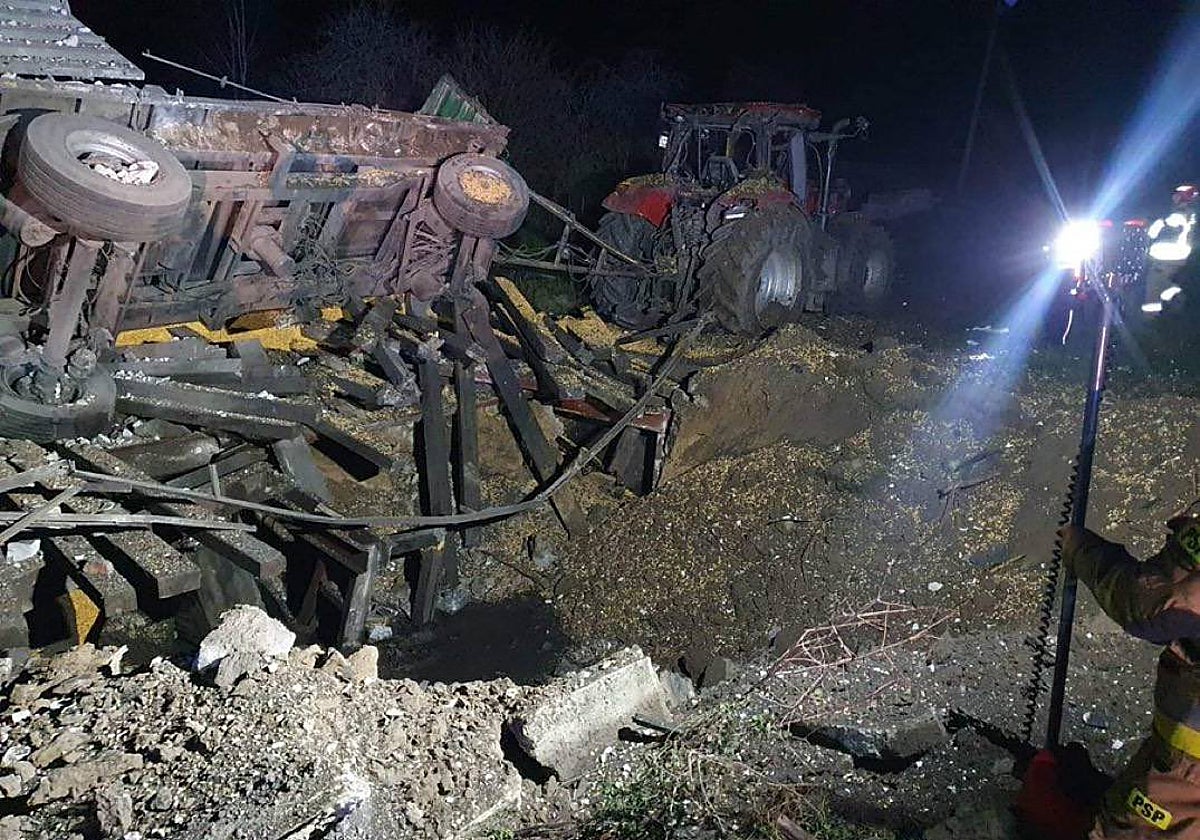 Zona de Polonia donde han impactado dos misiles.