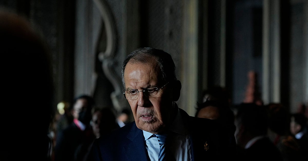 El ministro de Asuntos Exterior ruso, Sergei Lavrov, durante la cumbre del G-20