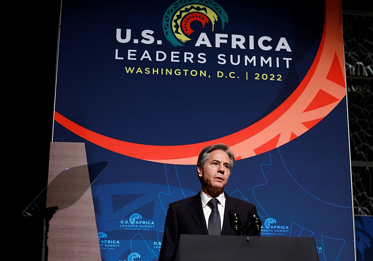 El secretario de Estado de EE.UU., Antony Blinken, durante la cumbre
