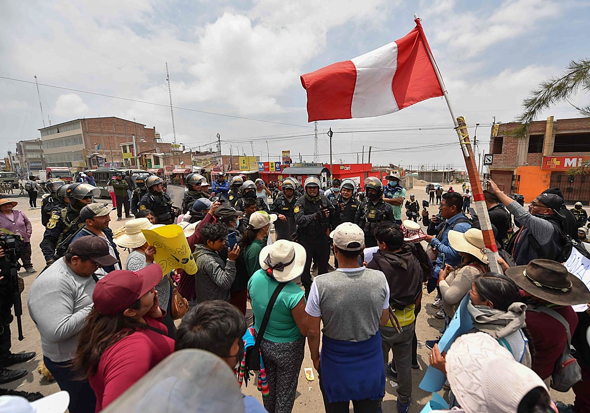Protestas este jueves en la ciudad peruana de Arequipa