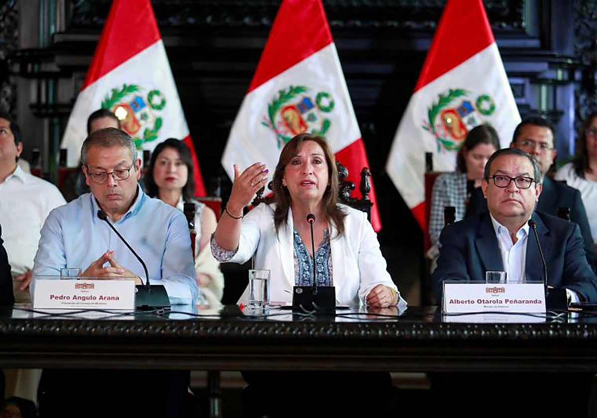 La presidenta peruana Dina Boluarte