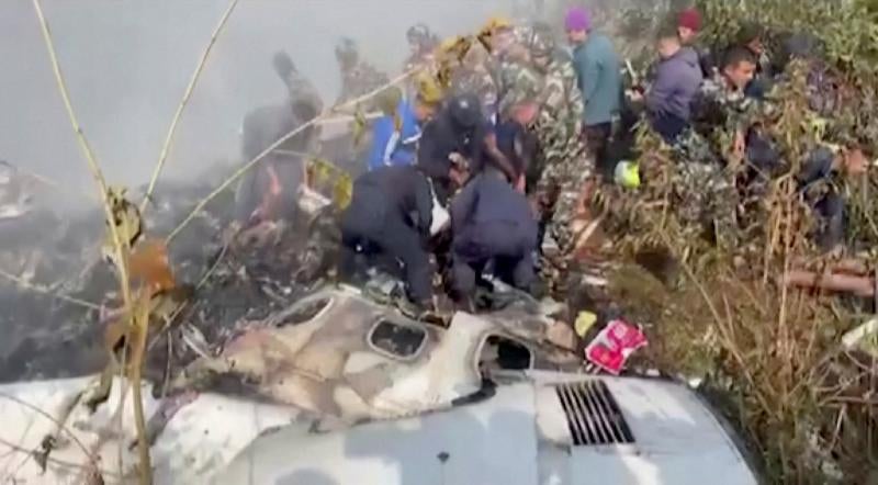 La tragedia aérea de Nepal, en imágenes