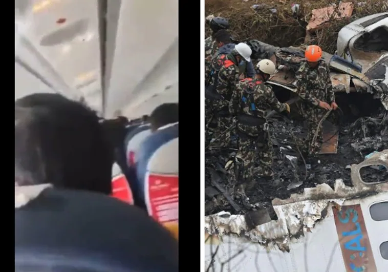 Los últimos momentos en la cabina del accidente aéreo en Nepal, grabados en directo por un pasajero en Facebook