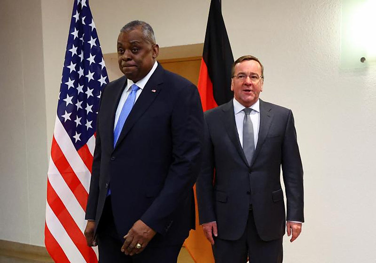 El ministro de Defensa alemán, Boris Pistorius, recibe a su homólogo estadounidense, el secretario de Defensa Lloyd Austin