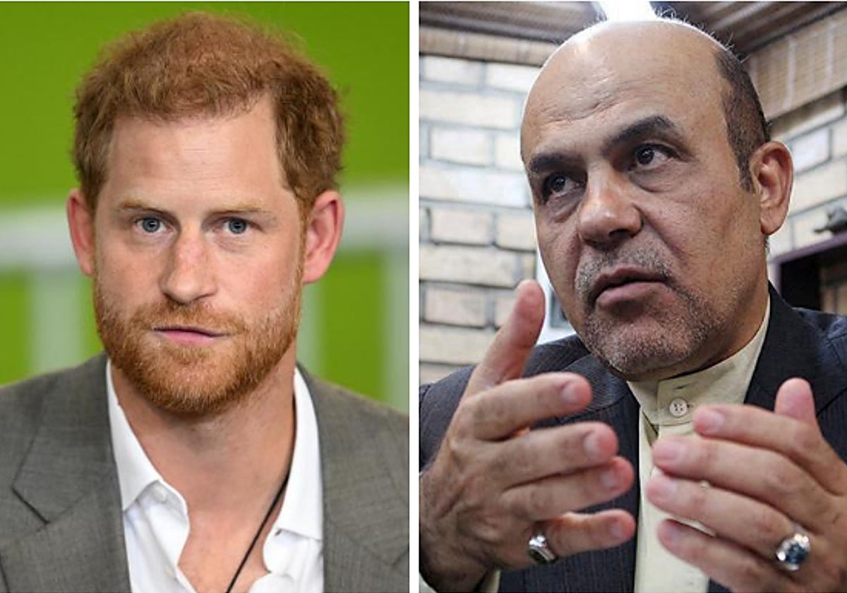 El príncipe Harry y Alireza Akbari, recientemente ejecutado por Irán