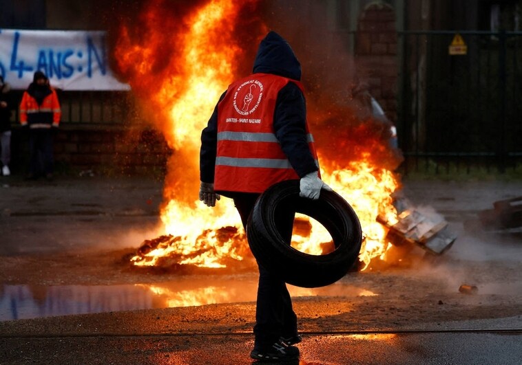 Nueva jornada de protestas en Francia contra el proyecto de reforma del sistema de pensiones de Macron