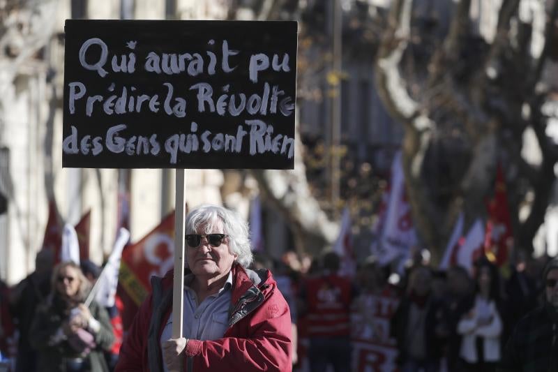 La movilización francesa contra la reforma de las pensiones, en imágenes