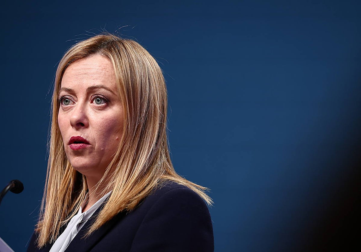 La primera ministra italiana, Giorgia Meloni