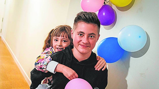Oleksandr y Polina celebraron hace unos días sus primeros cumpleaños en España