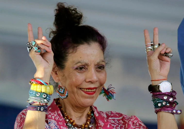 Rosario Murillo durante el 40 aniversario de la victoria sandinista