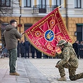 Kiev celebra la fortaleza de Ucrania en el primer aniversario de la guerra: «No huimos. Resistimos y luchamos»