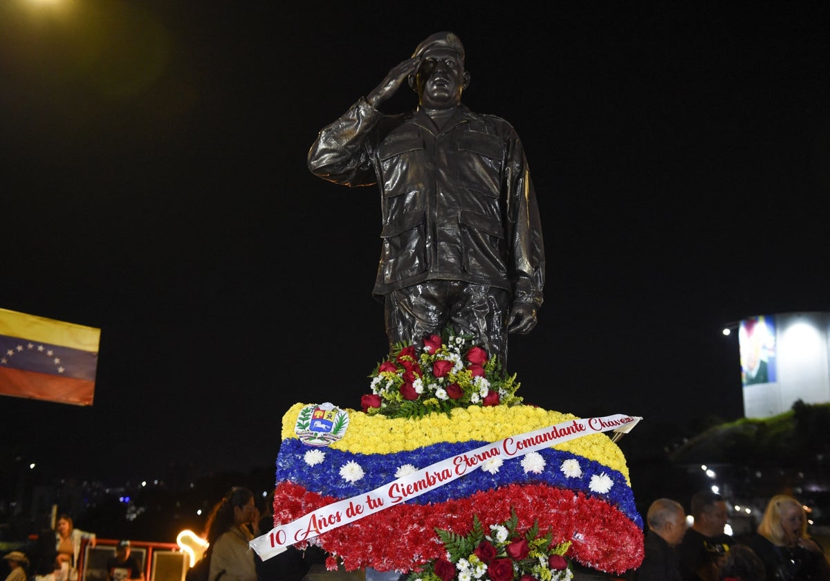 El mausoleo en Caracas en recuerdo a Chávez